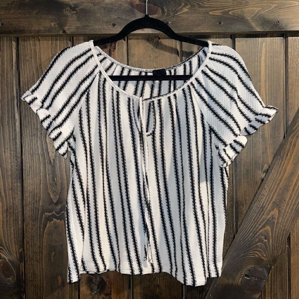 W5 Anthropologie Black&Cream Blouse  